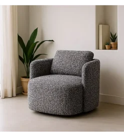 Fotel obrotowy REVOLIO 89 cm czarny