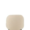 Fotel obrotowy Snow 81 cm Bouclé biała