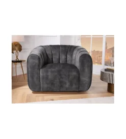Fotel obrotowy 360 stopni LINO 103 cm ciemnoszary