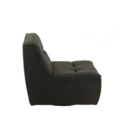 Fotel obrotowy Swivel Bouclé  83 cm czarny