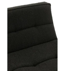 Fotel obrotowy Swivel Bouclé  83 cm czarny