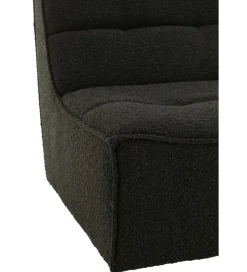 Fotel obrotowy Swivel Bouclé  83 cm czarny