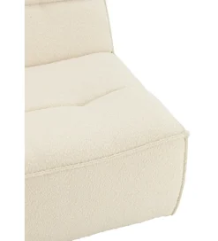 Fotel obrotowy Swivel Bouclé  83 cm kremowy