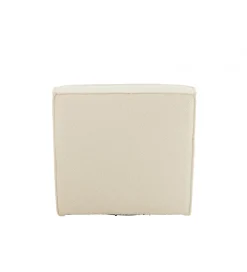 Fotel obrotowy Swivel Bouclé  83 cm kremowy