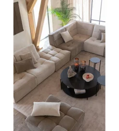 Fotel obrotowy Swivel Bouclé  83 cm taupe