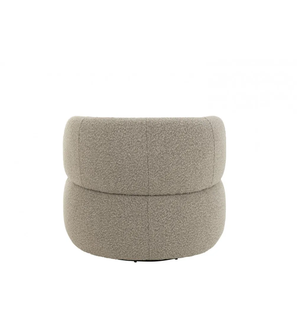 Fotel obrotowy Swivel II Bouclé 82 cm taupe