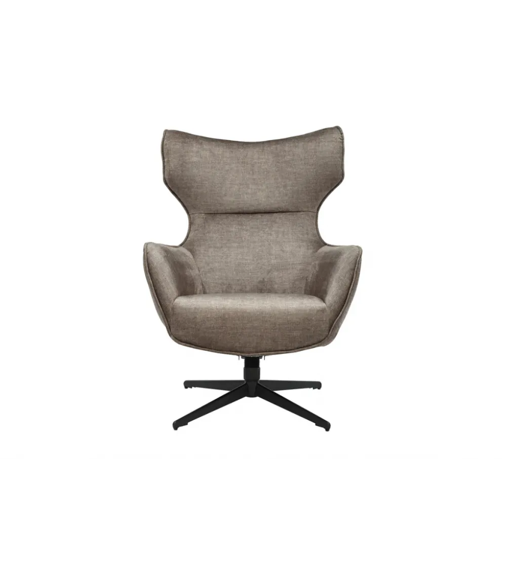 Fotel obrotowy VOGUE welwet taupe