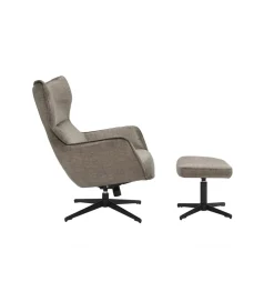 Fotel obrotowy VOGUE welwet taupe