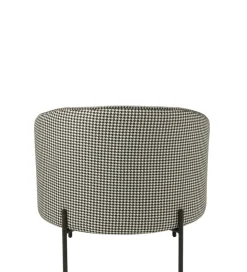 Fotel PIED DE POULE 70 cm czarnobiały