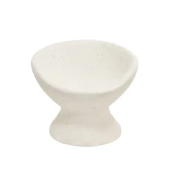 Fotel PIEDRA 60 cm biały wzorowany na kamień