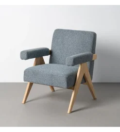 Fotel REZENTA 85 cm niebieski naturalny