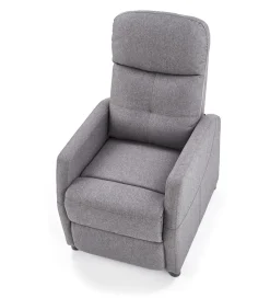 Fotel rozkładany FELIPE 64 cm szary