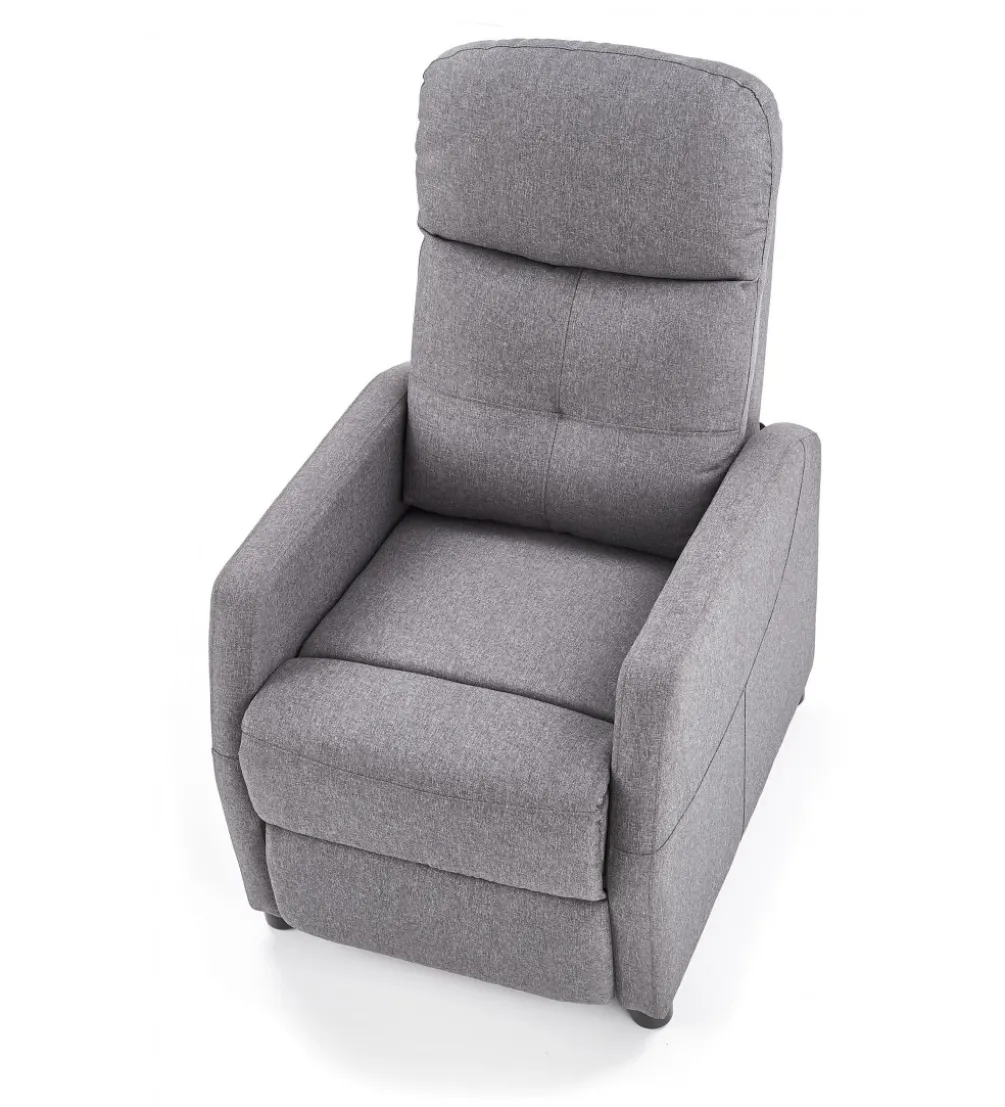 Fotel rozkładany FELIPE 64 cm szary