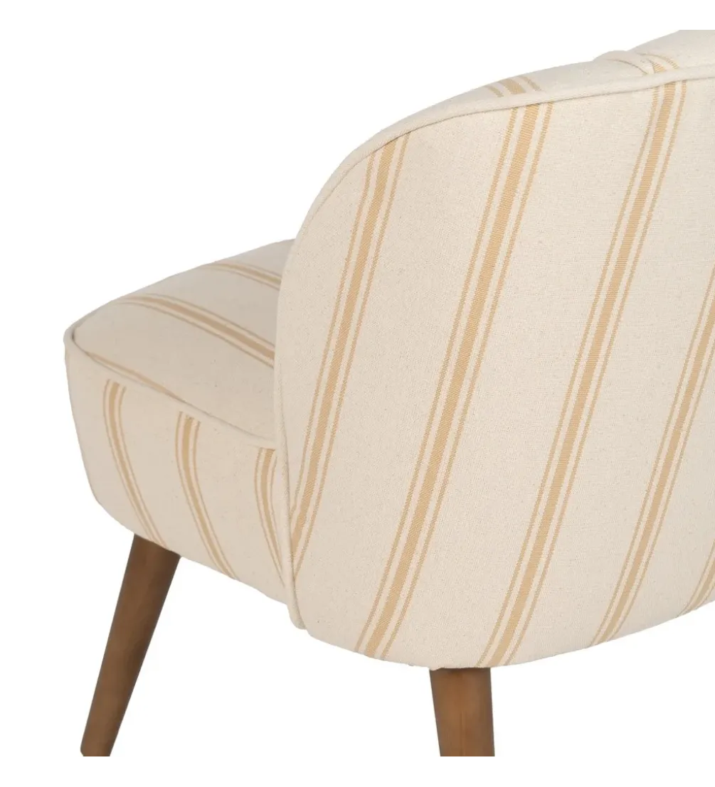 Fotel STRIMERS 73 cm miodowy w paski
