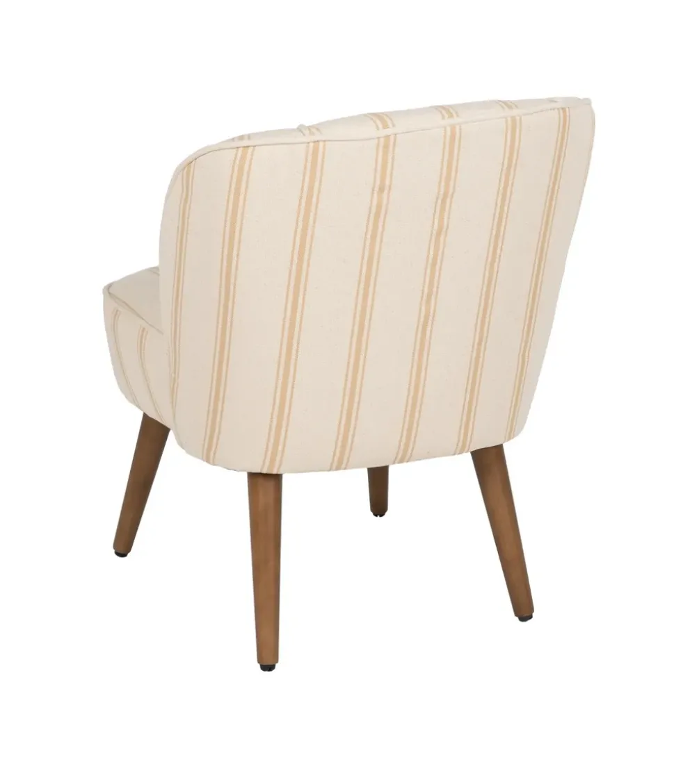 Fotel STRIMERS 73 cm miodowy w paski