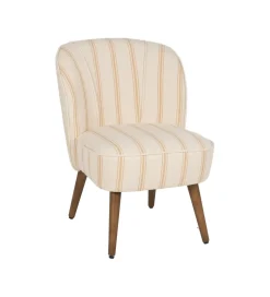 Fotel STRIMERS 73 cm miodowy w paski