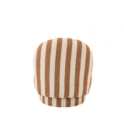 Fotel STRIPED 72 cm białokarmelowy