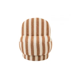 Fotel STRIPED 72 cm białokarmelowy
