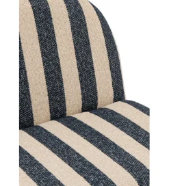 Fotel STRIPED 76 cm niebiesko biały