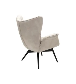 Fotel TUDOR 102 cm welwet kremowy