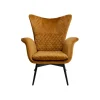 Fotel TUDOR VELVET 102 cm welur złotobrązowy