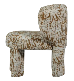 Fotel UPKE 76 cm szary brązowy