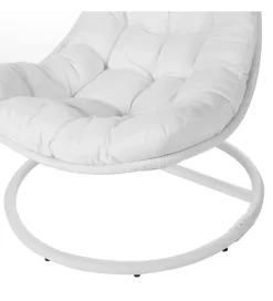 Fotel wiszący POLE DIDO 192 cm rattan biali