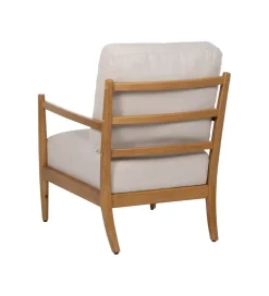 Fotel ZABERMA 88 cm naturalny biały