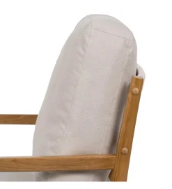Fotel ZABERMA 88 cm naturalny biały