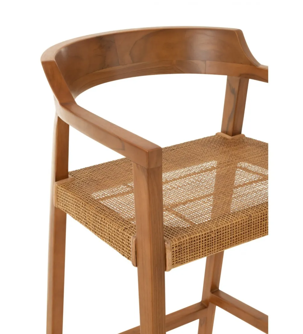 Hoker Emma z podłokietnikami brązowy
