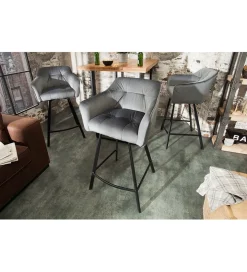 Hoker Loft srebrno szary