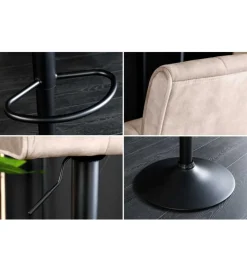 Hoker MODENA od 92 cm do 115 cm 360 stopni obrotu welwet champagne beżowy