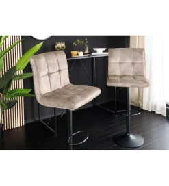 Hoker MODENA od 92 cm do 115 cm 360 stopni obrotu welwet champagne beżowy