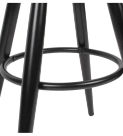Hoker obrotowy AVERS 72 cm - 80 cm czarny