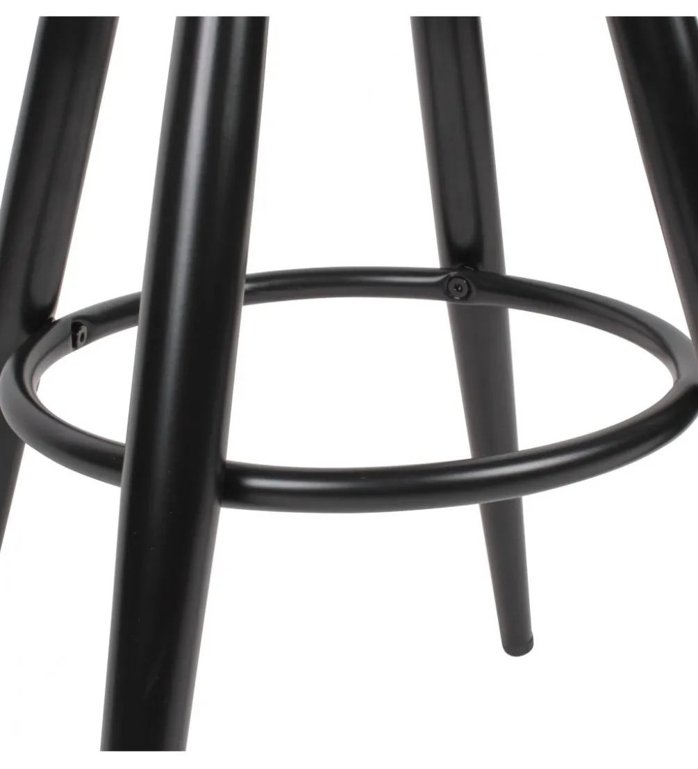 Hoker obrotowy AVERS 72 cm - 80 cm czarny