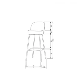 Hoker VOGUE 80 cm welwet