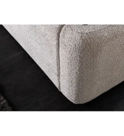 Łóżko ART DECO 180 x 200 cm bouclé beżowe