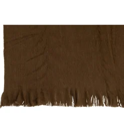 Koc Fringers 130 cm x 180 cm brązowy