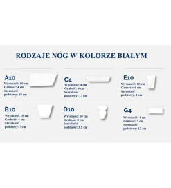 Łóżko Cornwall w różnych rozmiarach i kolorach do wyboru