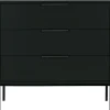 Komoda ADAM 94 cm drewno sosny czarna