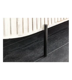 Komoda ADLON 170 cm drewno mango marmur szara