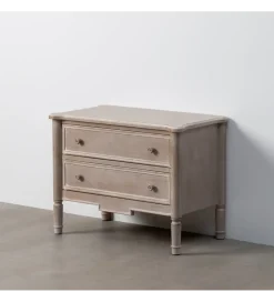 Komoda ALIEY 80 cm drewno jodła jasny brąz