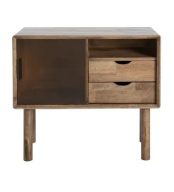Komoda AMY 80 cm drewno kauczuk