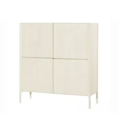 Komoda ARES 130 cm drewno mango biała