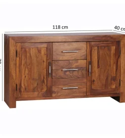 Komoda ARISZA 118 cm drewno sheesham
