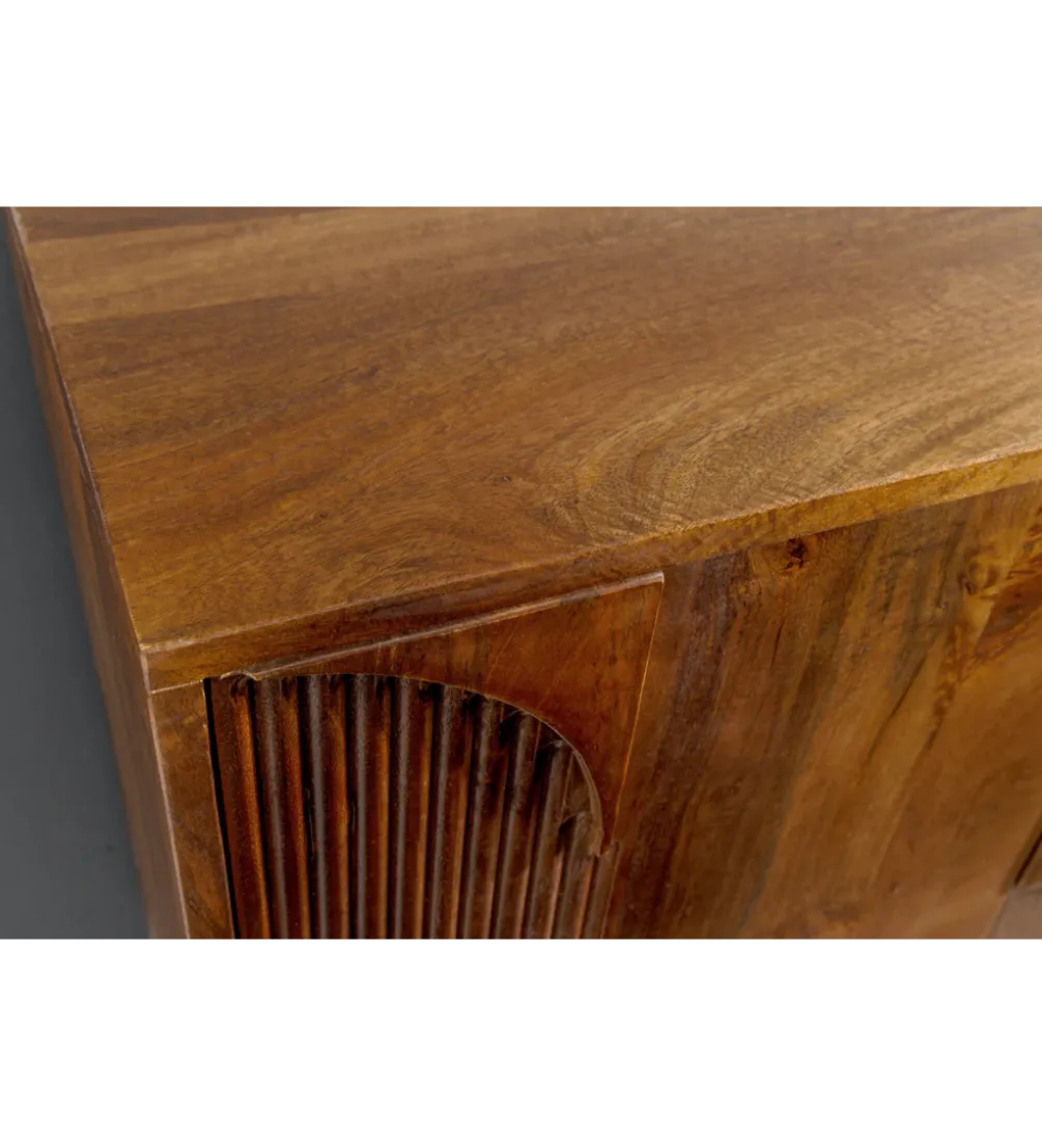 Komoda ART DECO 170 cm drewno mango brązowa