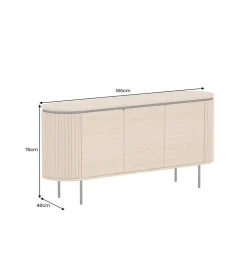 Komoda ATELIER 160 cm kolor drewna dębu