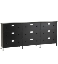 Komoda CADE 175 cm czarna
