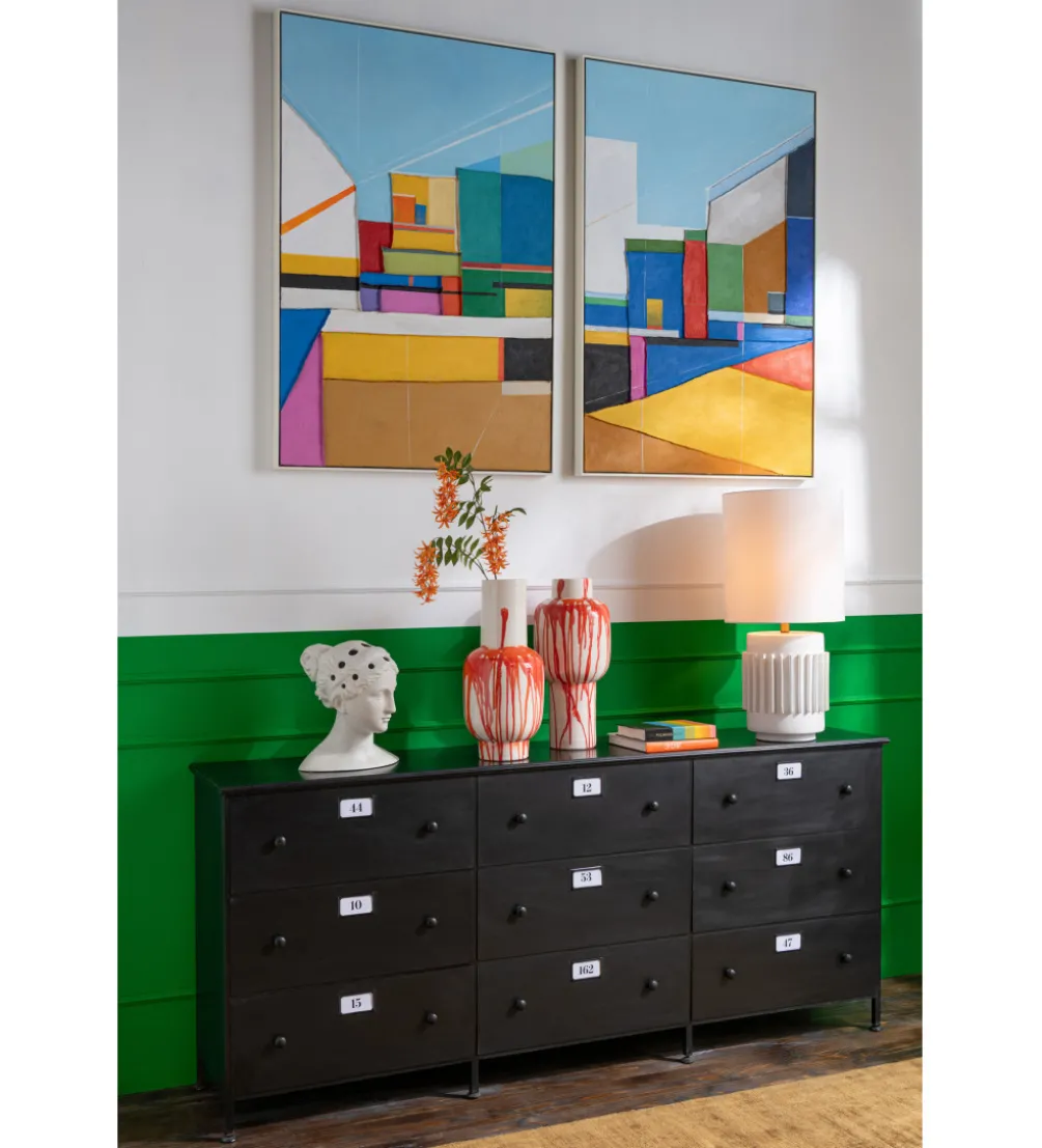 Komoda CADE 175 cm czarna