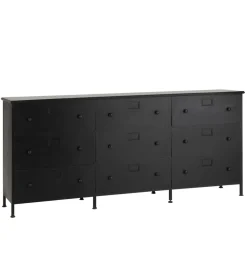 Komoda CADE 175 cm czarna